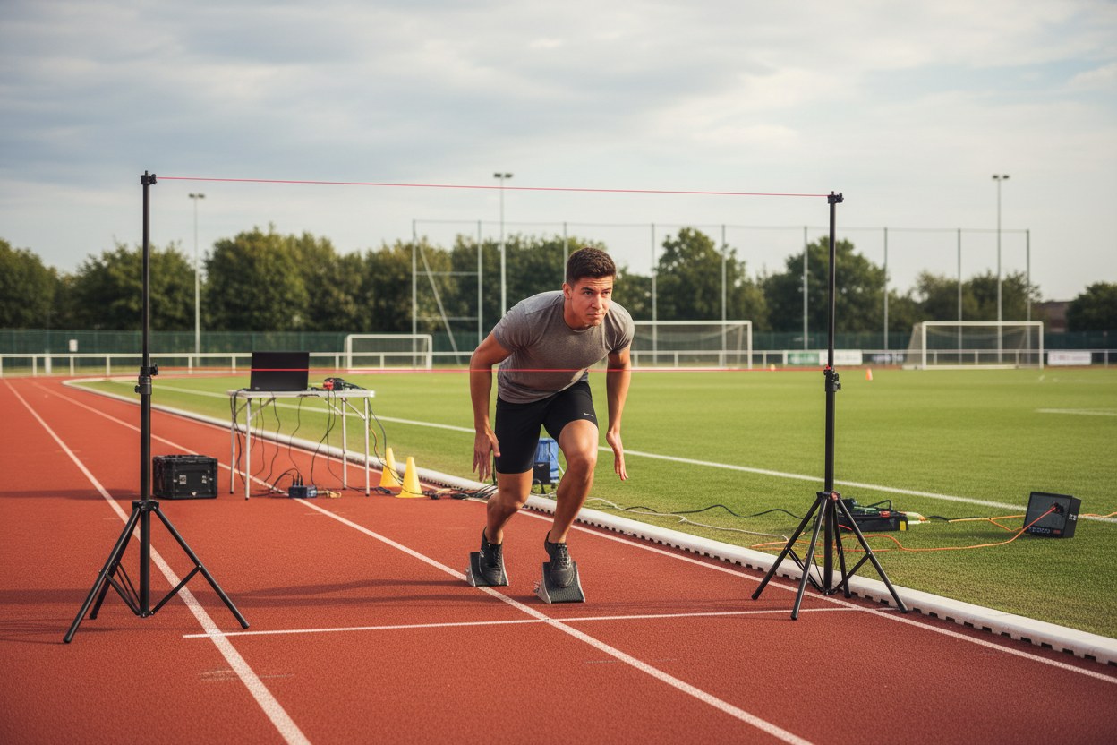 Elektronik zamanlama kapısıyla sprint testi